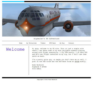 This is my Flight Sim site